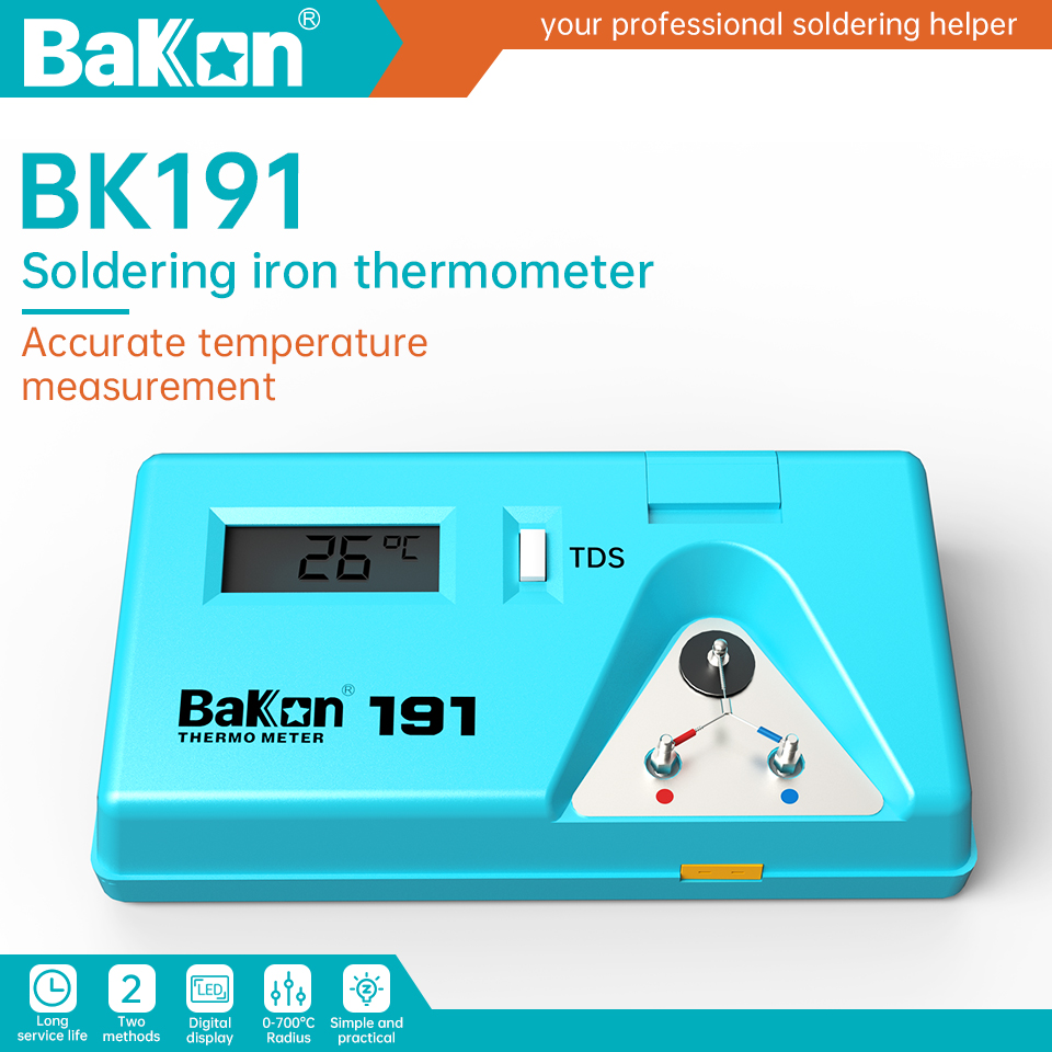 Soldering Iron Temperature Probe - Bakon BK191 Termometro per tester punta