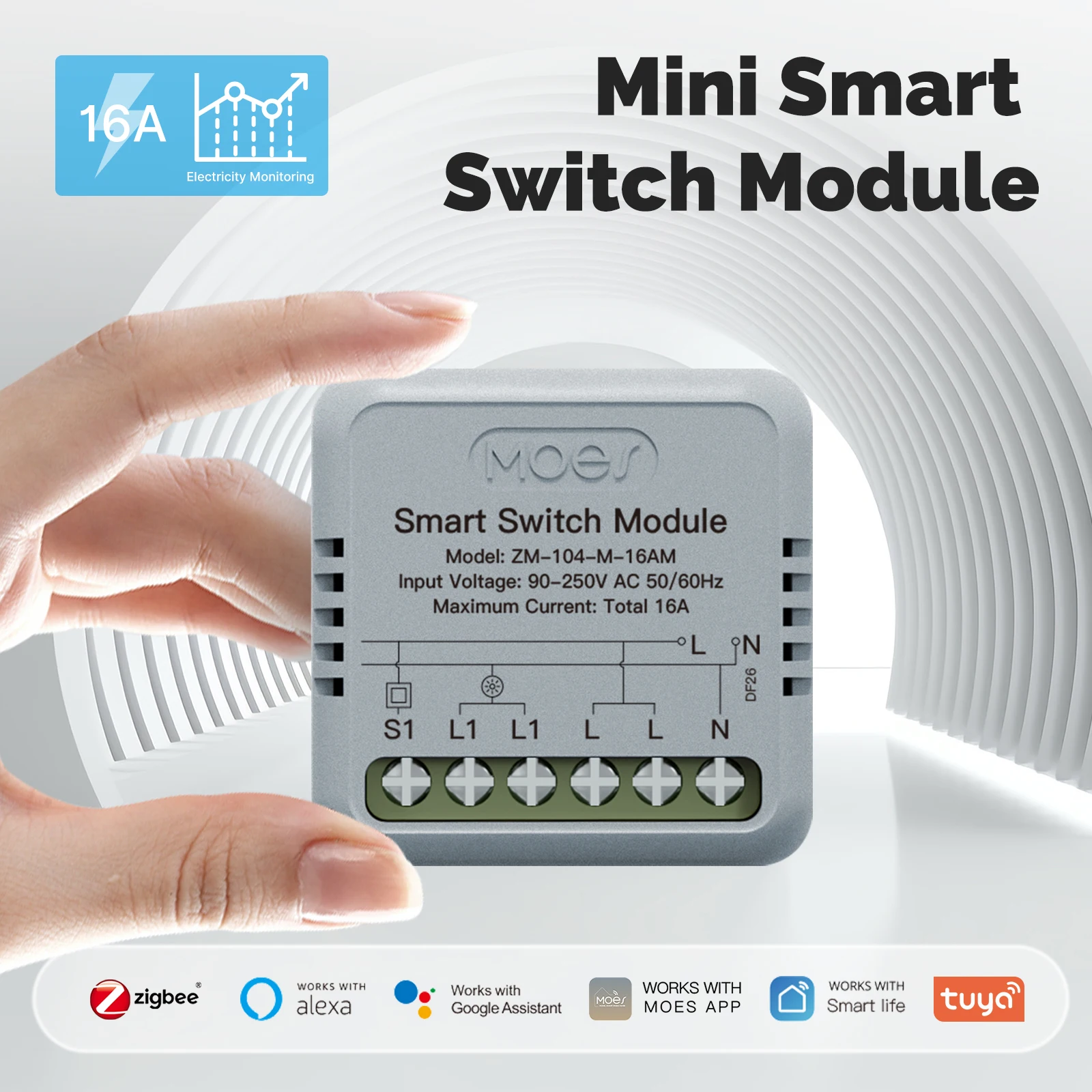 Relay Module 1 Channel - MOES Tuya ZigBee Smart Switch Module