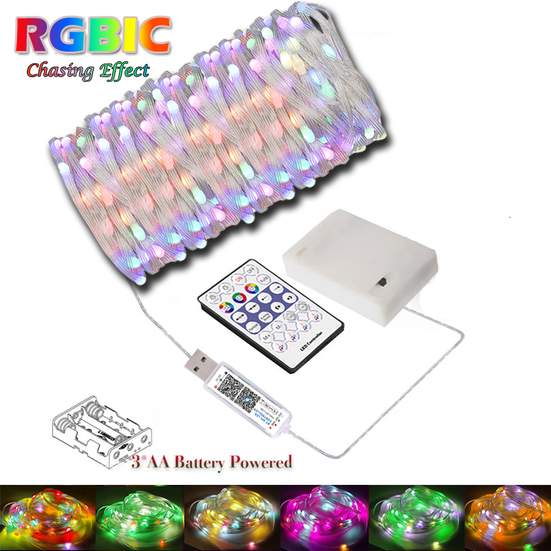 Ws2812B - WS2812B Fairy Light String 3AA batteria