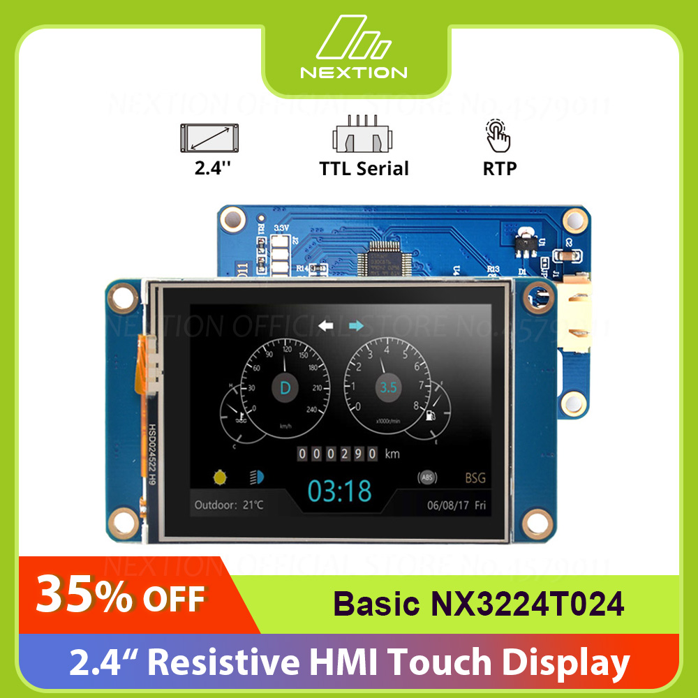 Tft Display 2.4 - NEXTION NX3224T024 Modulo serie base LCD