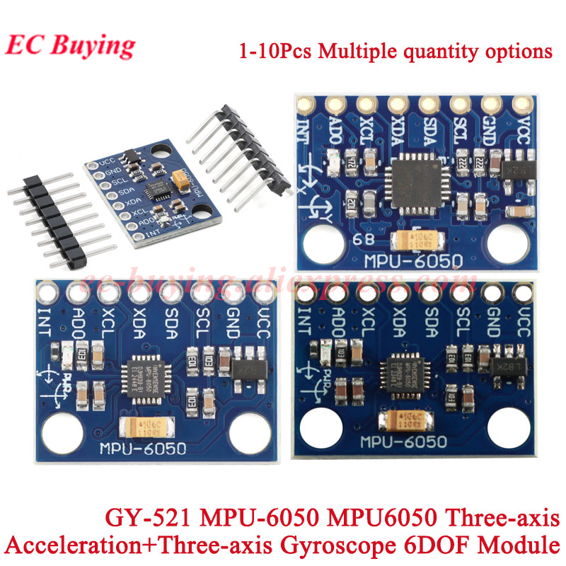 Mpu6050 - 1-10 pezzi GY-521 MPU-6050 MPU6050 giroscopio