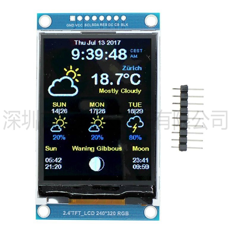 Ili9341 - Modulo LCD Seriale SPI da 2,4