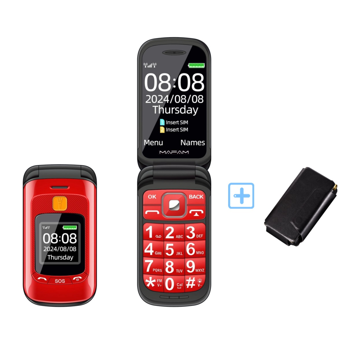 Tft Display 2.4 - Mafam F899 Senior Flip Caratteristica Telefono