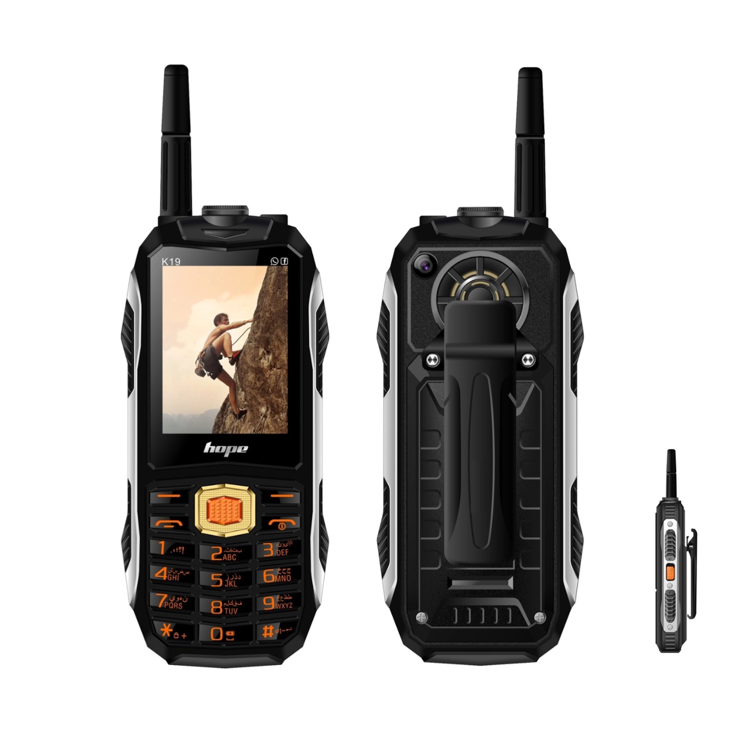 Tft Display 2.4 - Caratteristica robusta Telefono 4 SIM Batteria