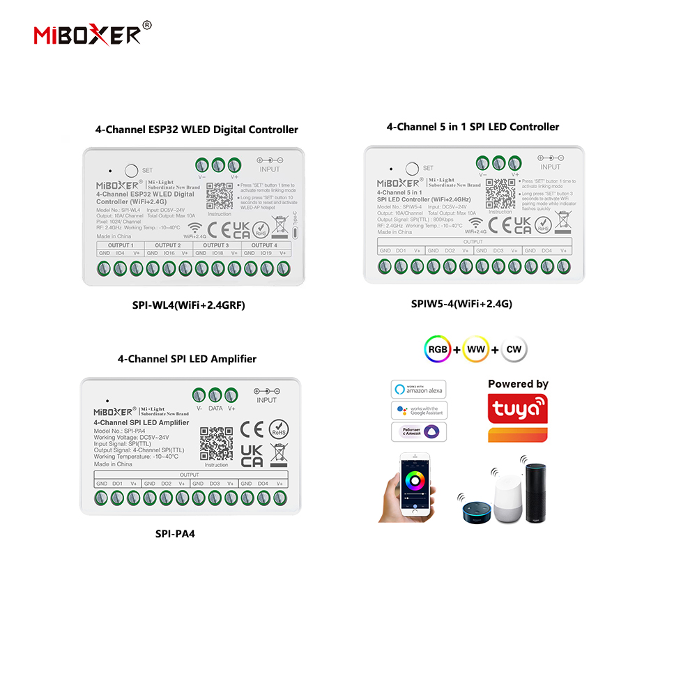 Miboxer SPIW5-4 Controller LED - Ws2812B recensione e prezzo