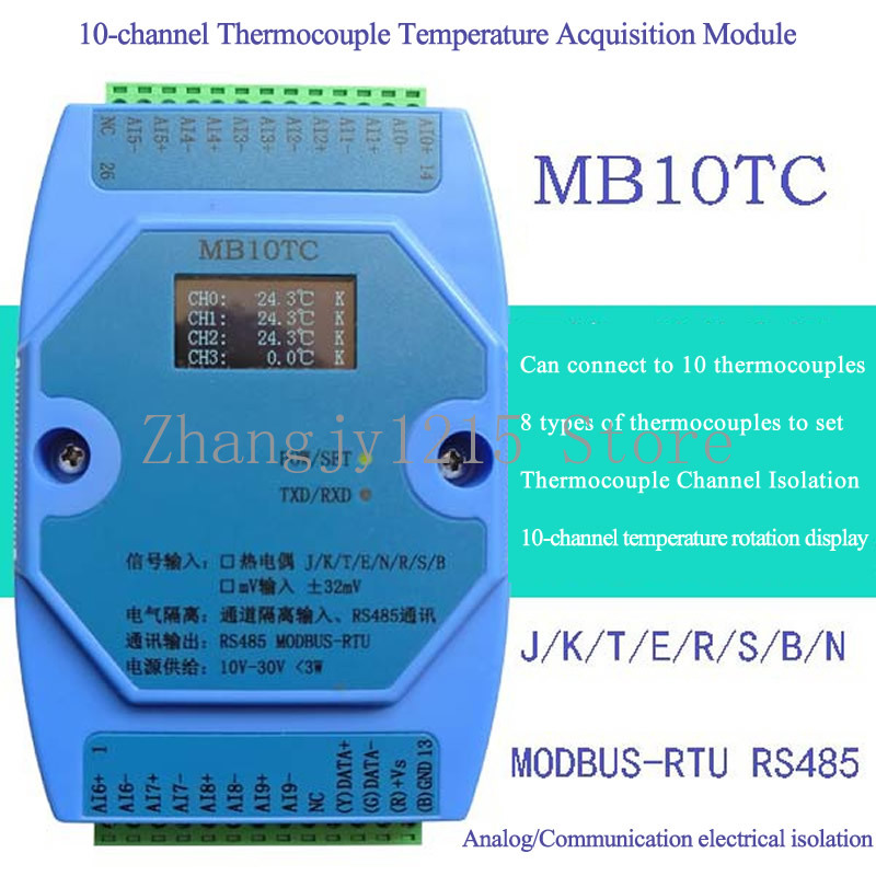 Modulo di acquisizione tempera - Thermocouple Module K Type recensione e prezzo