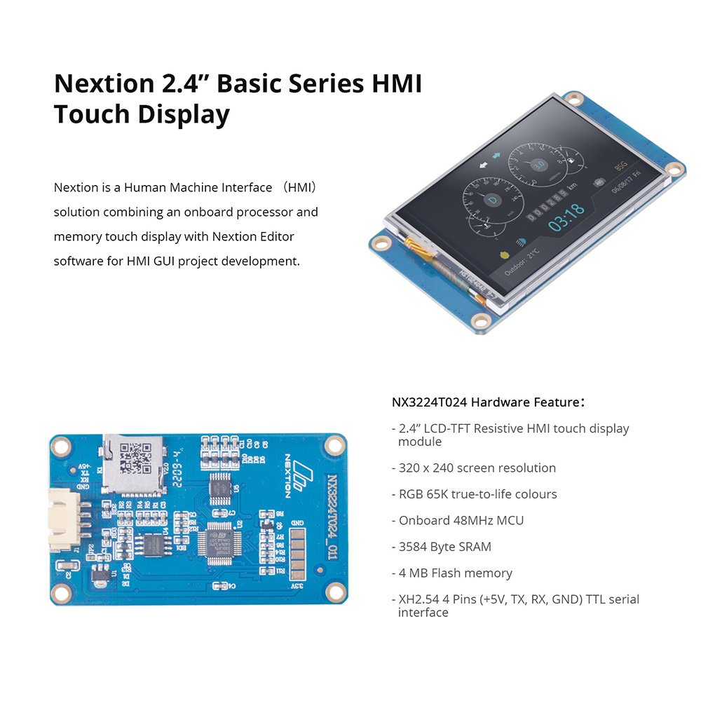 NEXTION NX3224T024 Modulo seri - Tft Display 2.4 recensione e prezzo