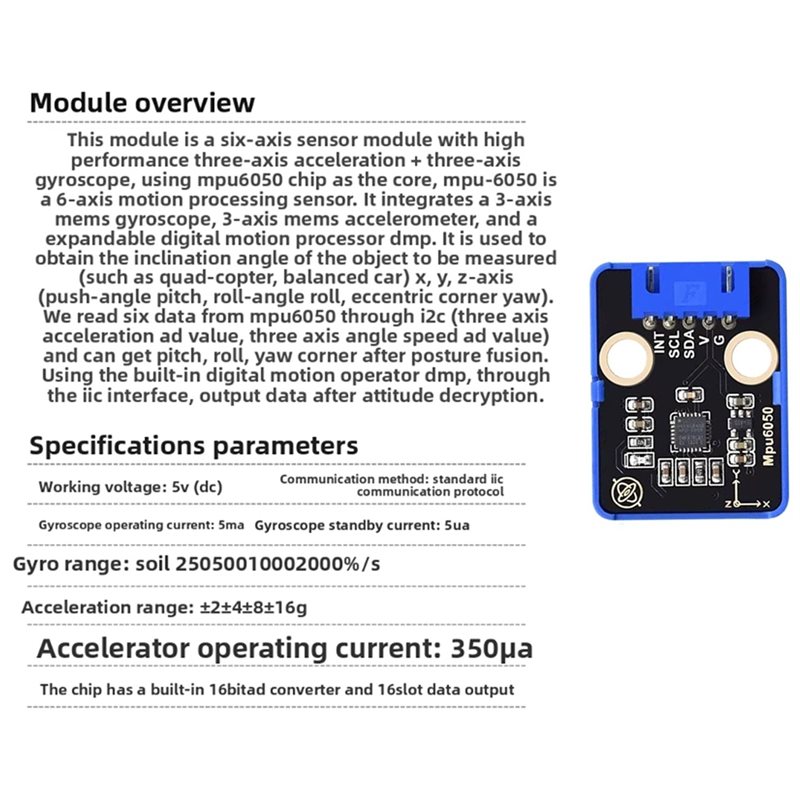 【NOVITÀ!】 Modulo sensore a sei - Mpu6050 recensione e prezzo