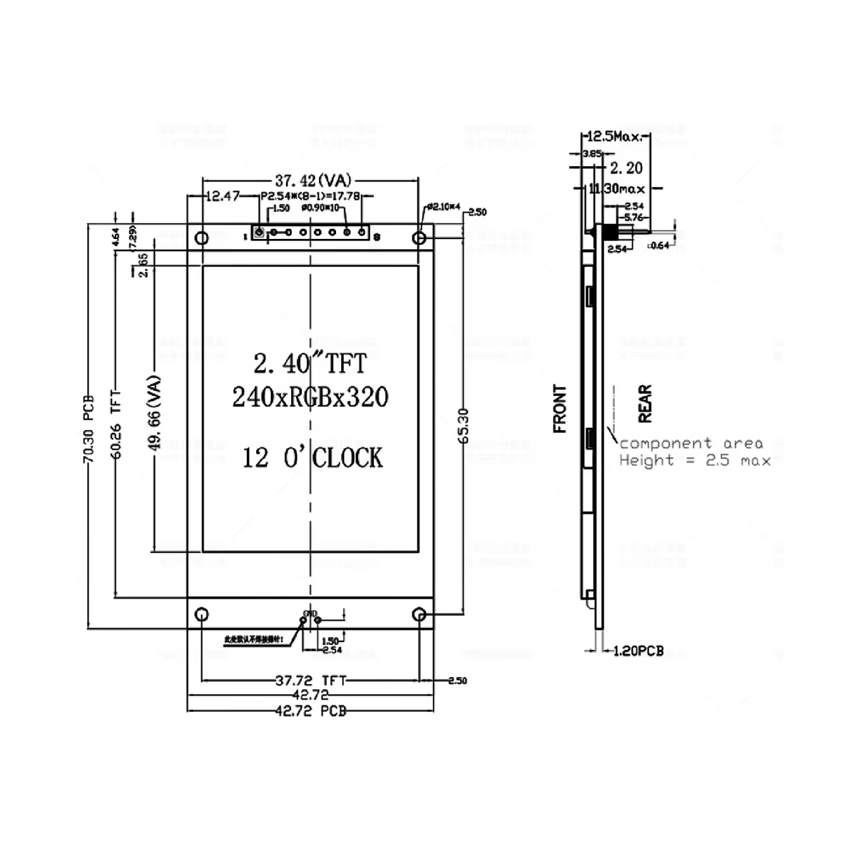 Modulo Display LCD TFT da 2,4  - Tft Display 2.4 recensione e prezzo