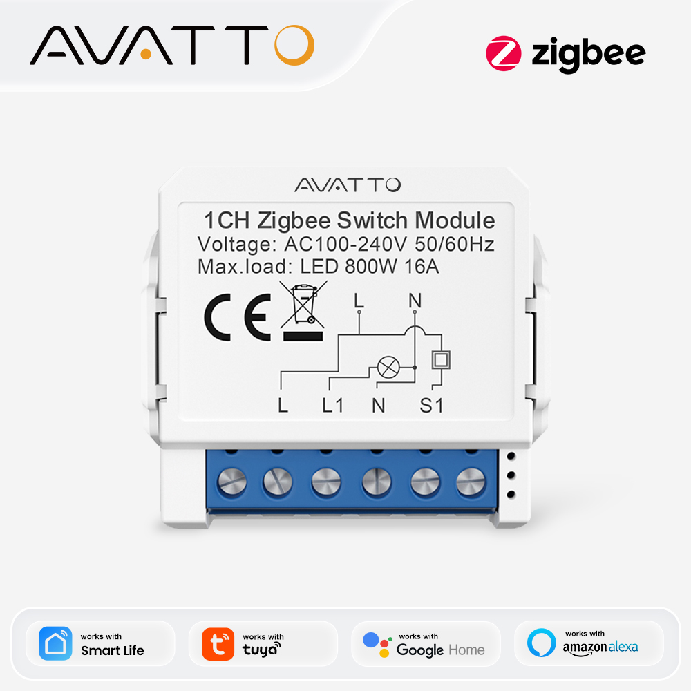 AVATTO ZigBee Tuya 1/2/3/4 Gan - Relay Module 1 Channel recensione e prezzo