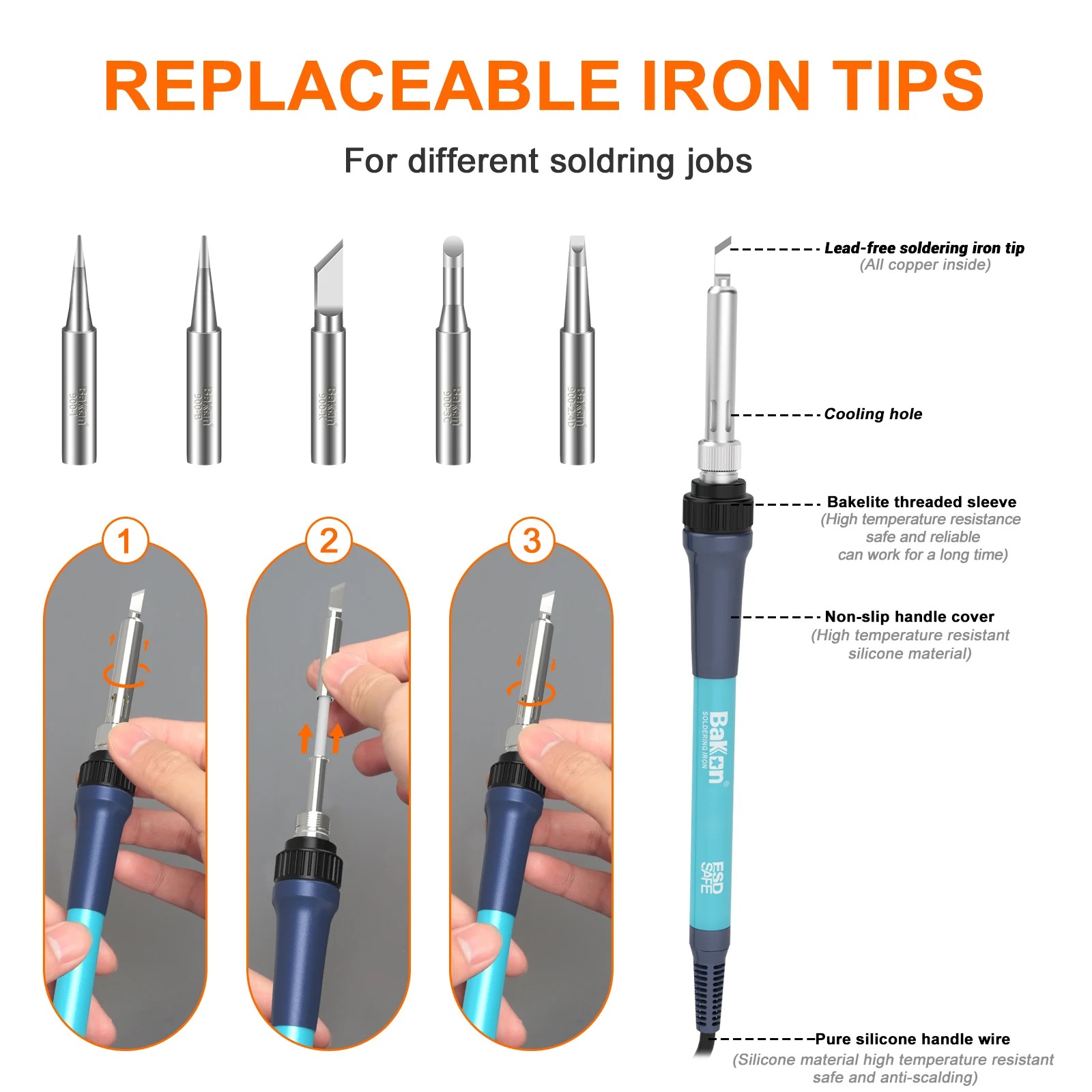 Stazione di Saldatura Bakon BK - Soldering Iron Temperature Probe recensione e prezzo