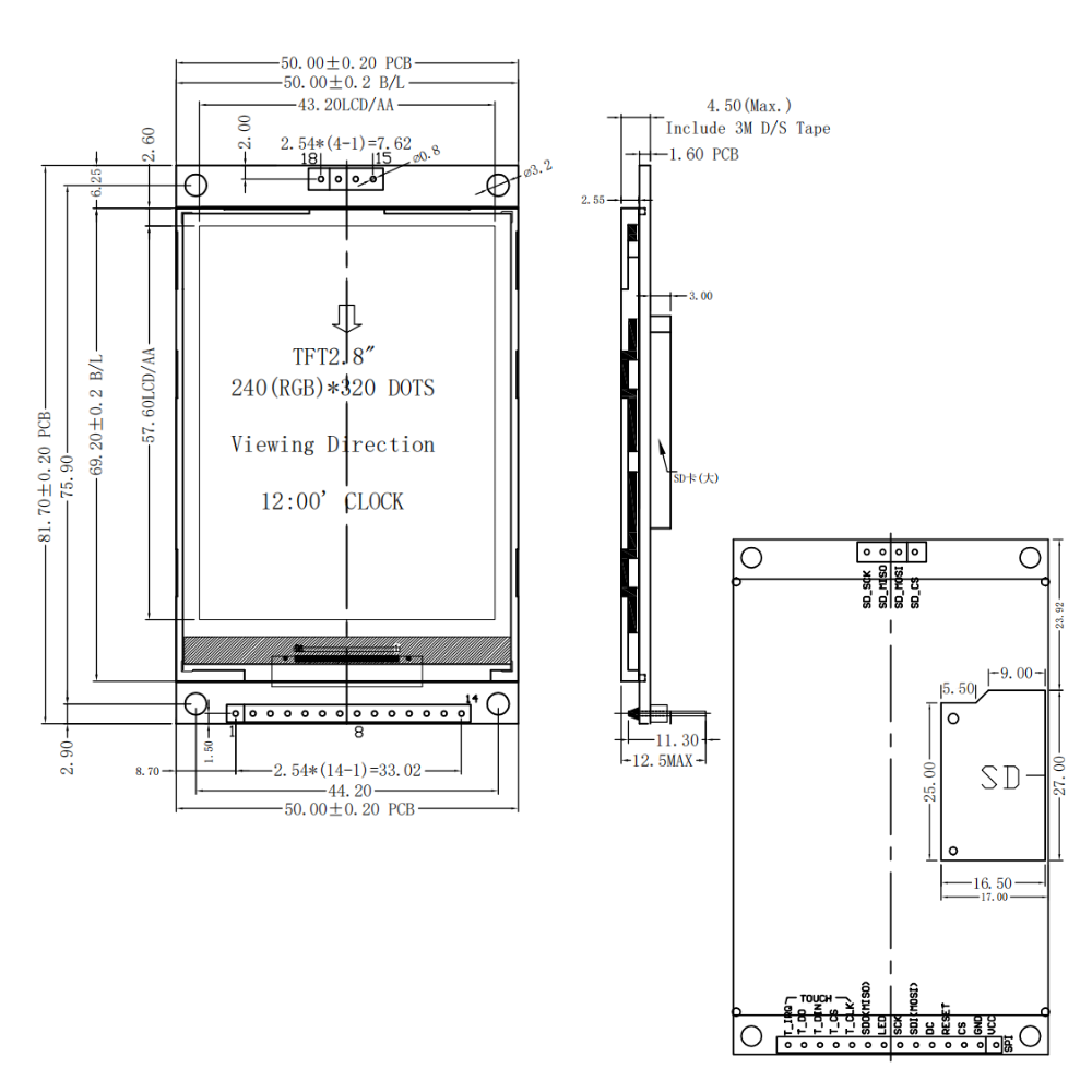 Modulo Display LCD TFT da 2,8  - Ili9341 recensione e prezzo