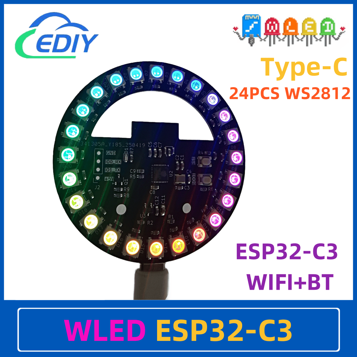 WLED ESP32-C3 Scheda di svilup - Ws2812B recensione e prezzo