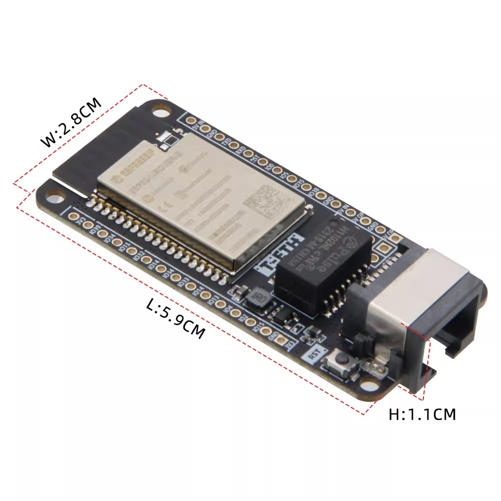 Scheda di sviluppo LILYGO T‑ET - Ethernet W5500 recensione e prezzo
